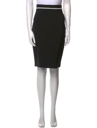 Mugler Beaded Accents Knee-Length Skirt