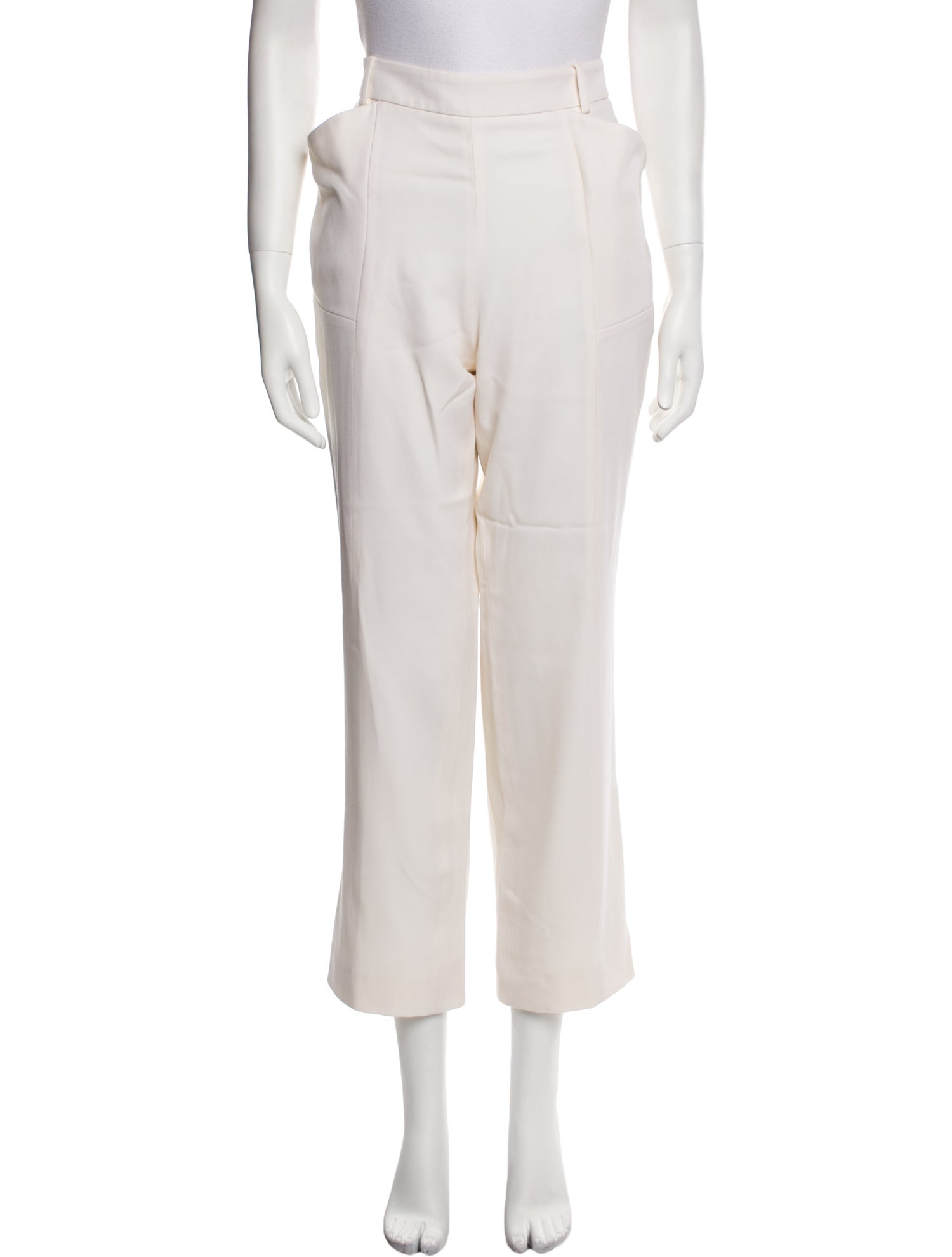 Mugler Virgin Wool Straight Leg Pants