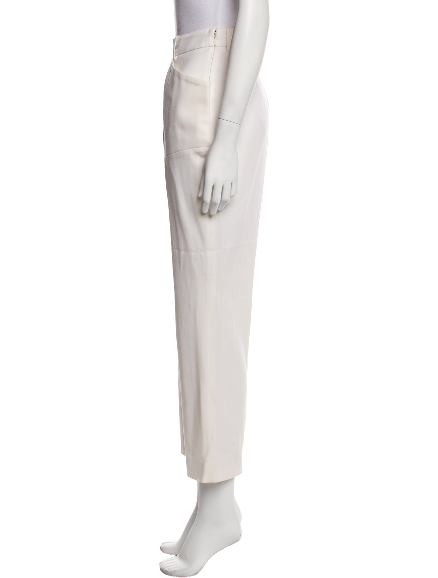 Mugler Virgin Wool Straight Leg Pants
