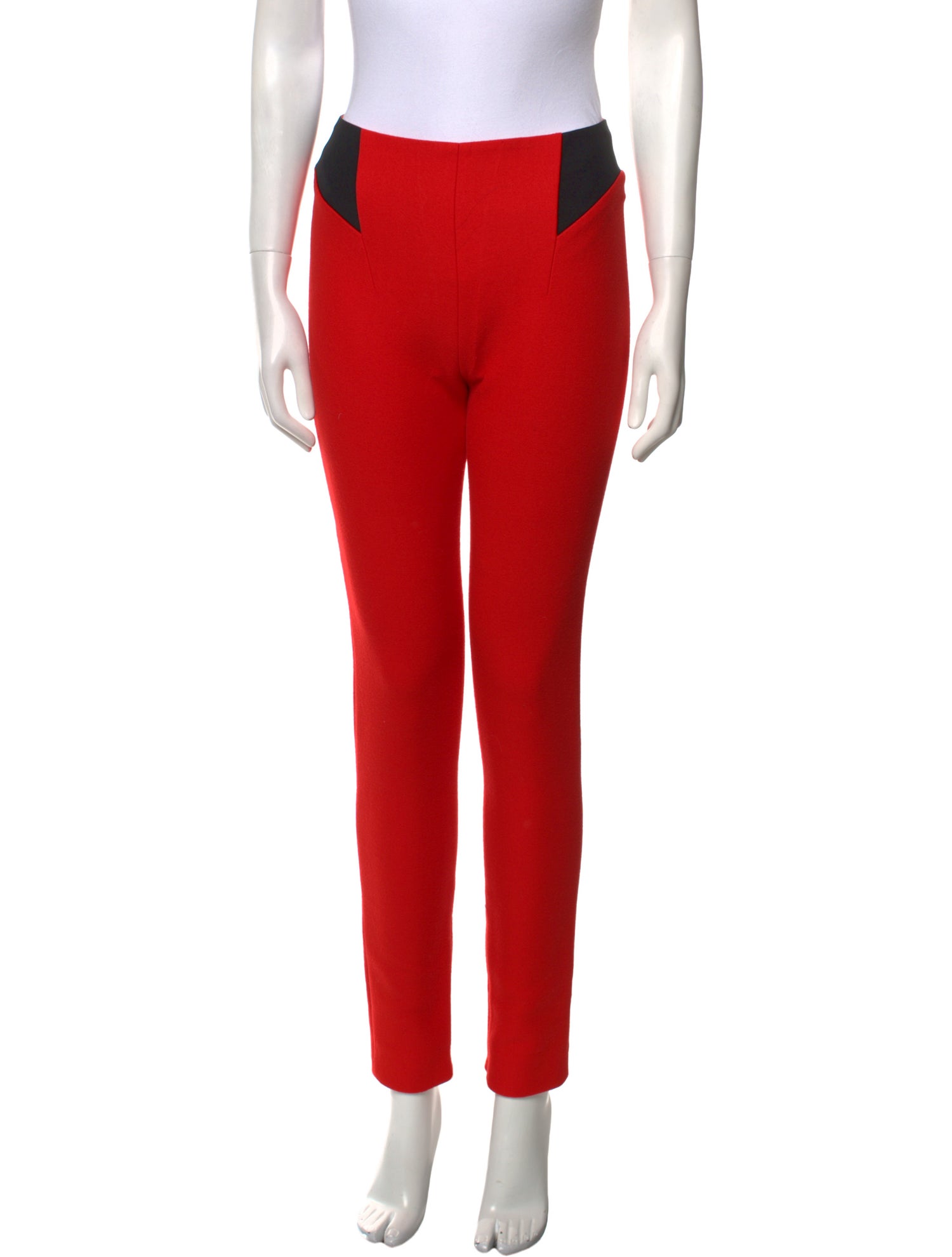 Mugler Wool Skinny Leg Pants