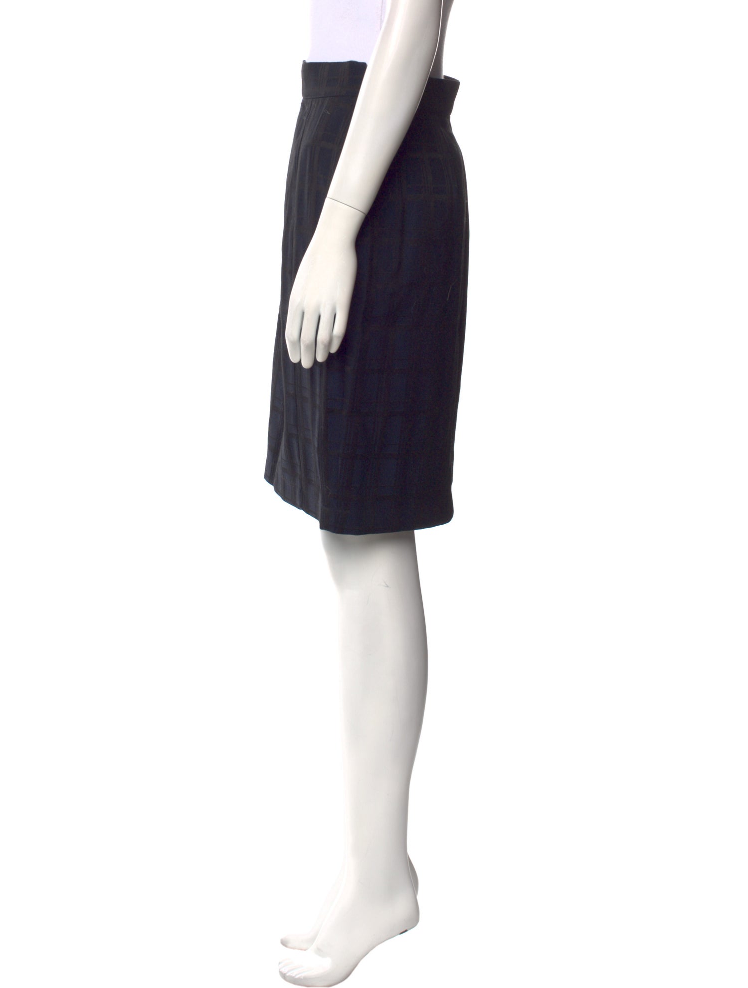 Mugler Wool Knee-Length Skirt
