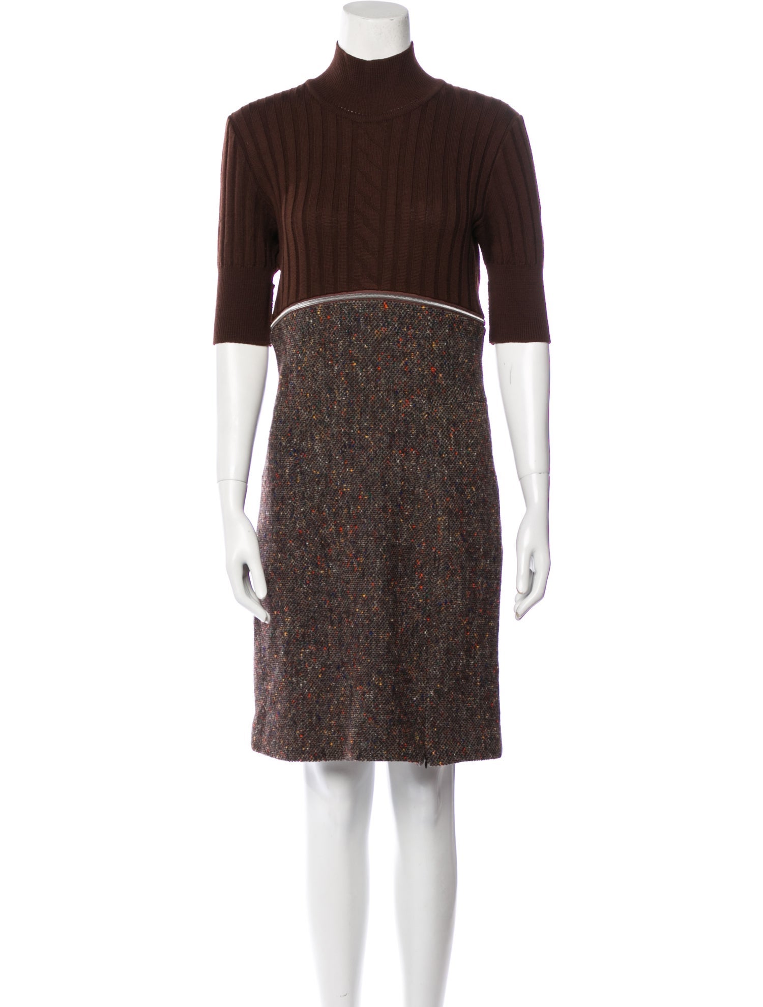 Mugler Wool Mini Dress