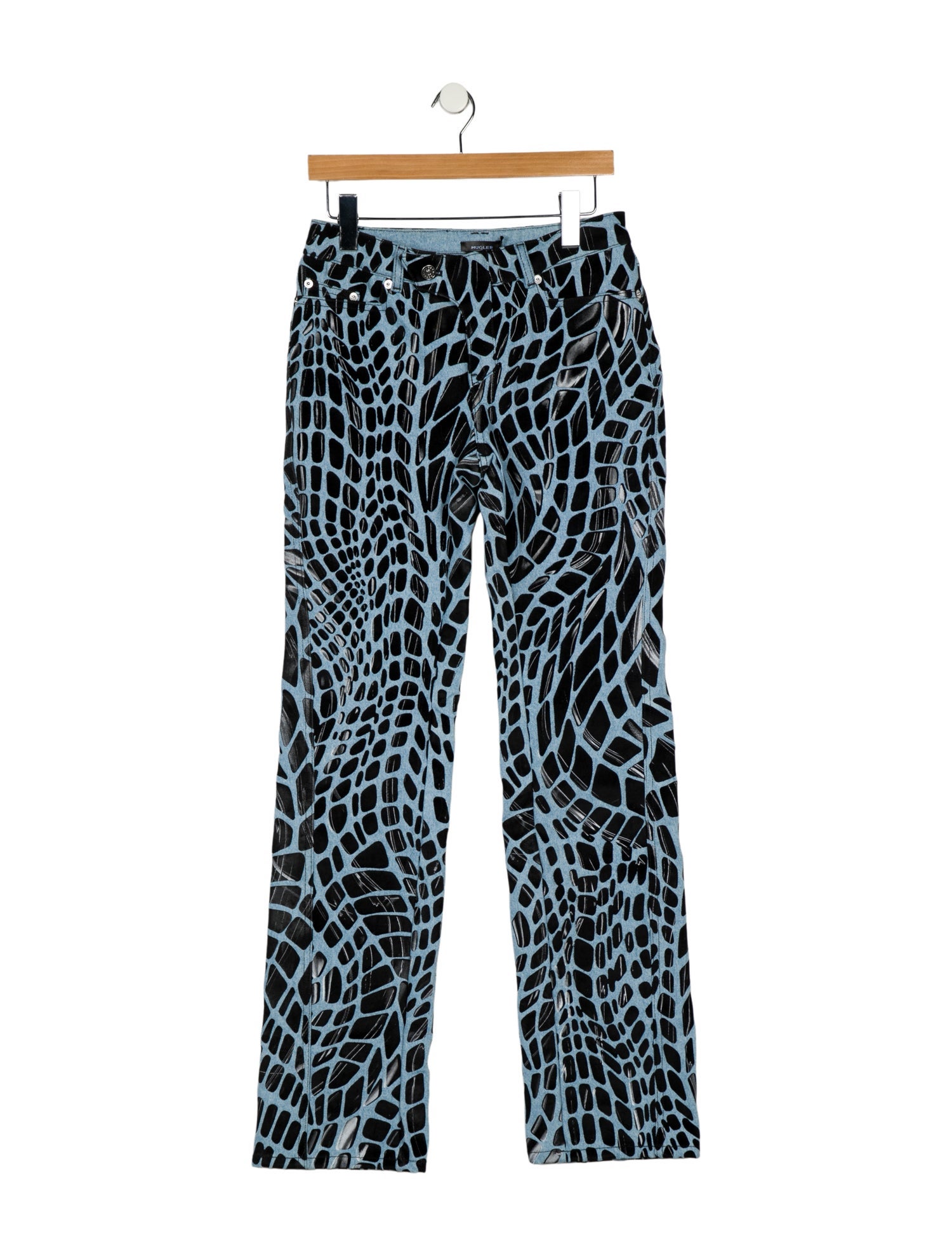 Mugler Mid-Rise Straight Leg Jeans w/ Tags