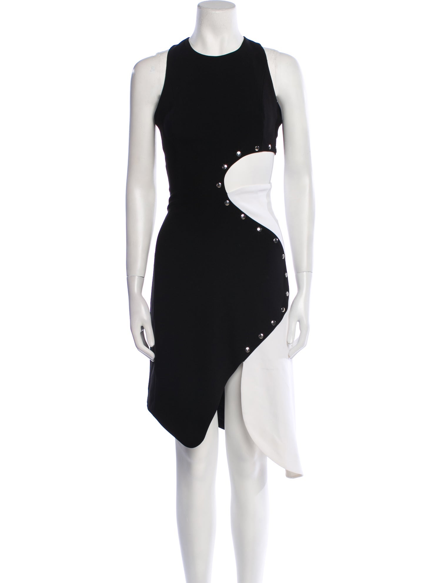 Mugler Crew Neck Midi Length Dress