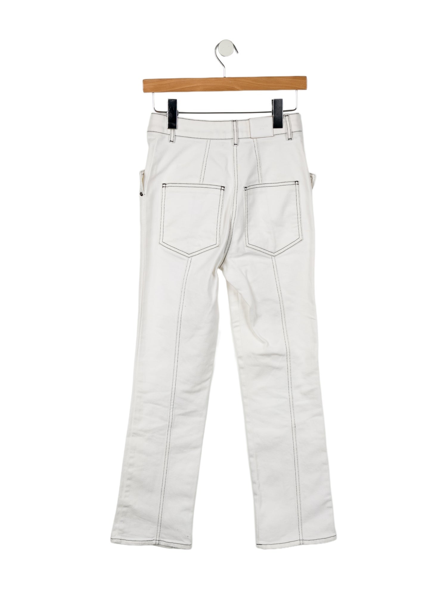 Mugler High-Rise Straight Leg Jeans