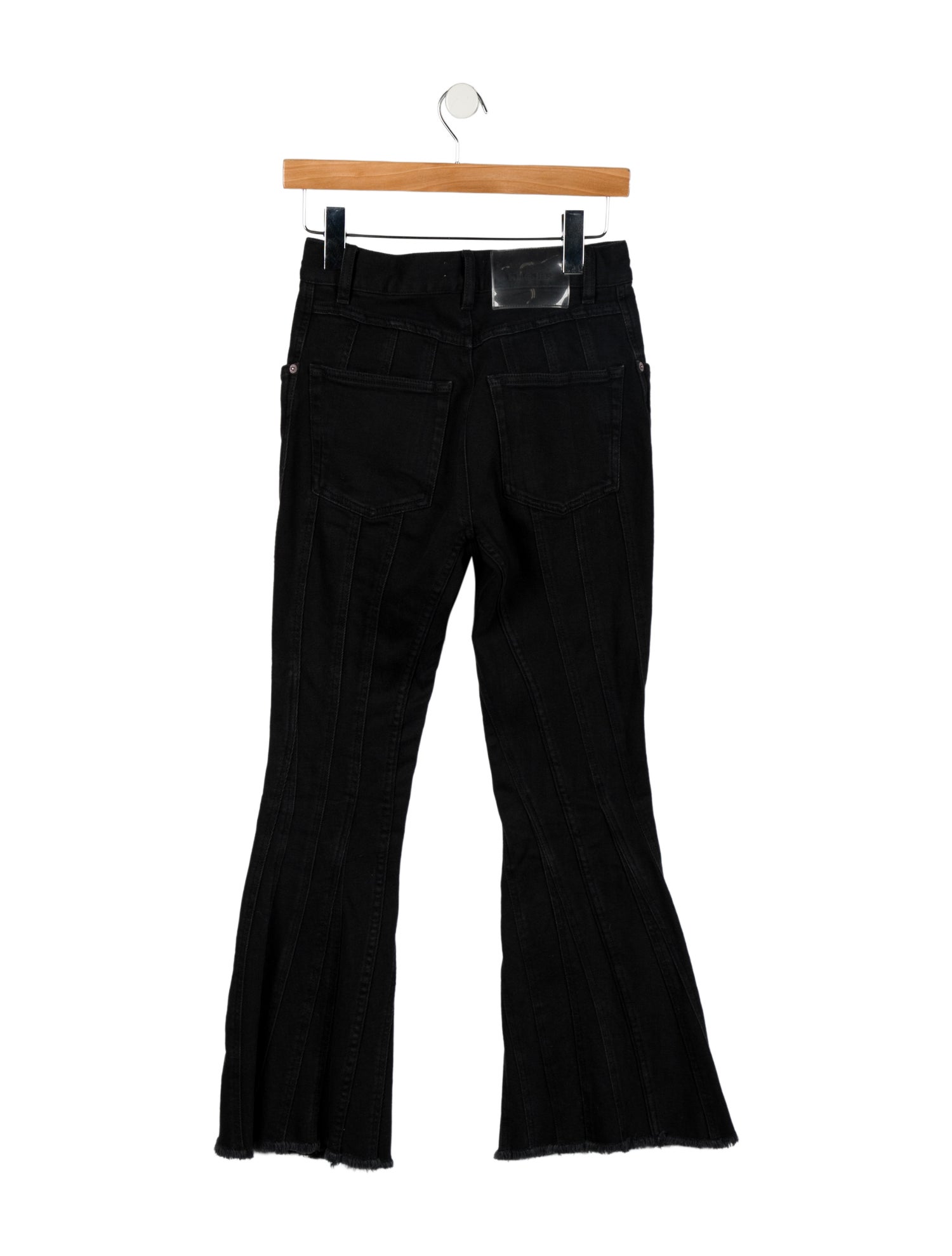 Mugler Mid-Rise Wide Leg Jeans