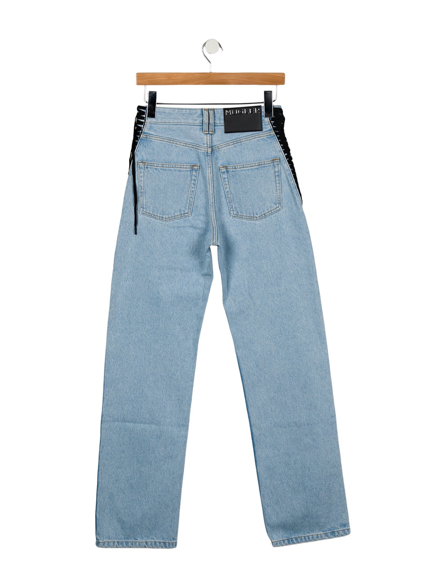 Mugler Mid-Rise Straight Leg Jeans w/ Tags