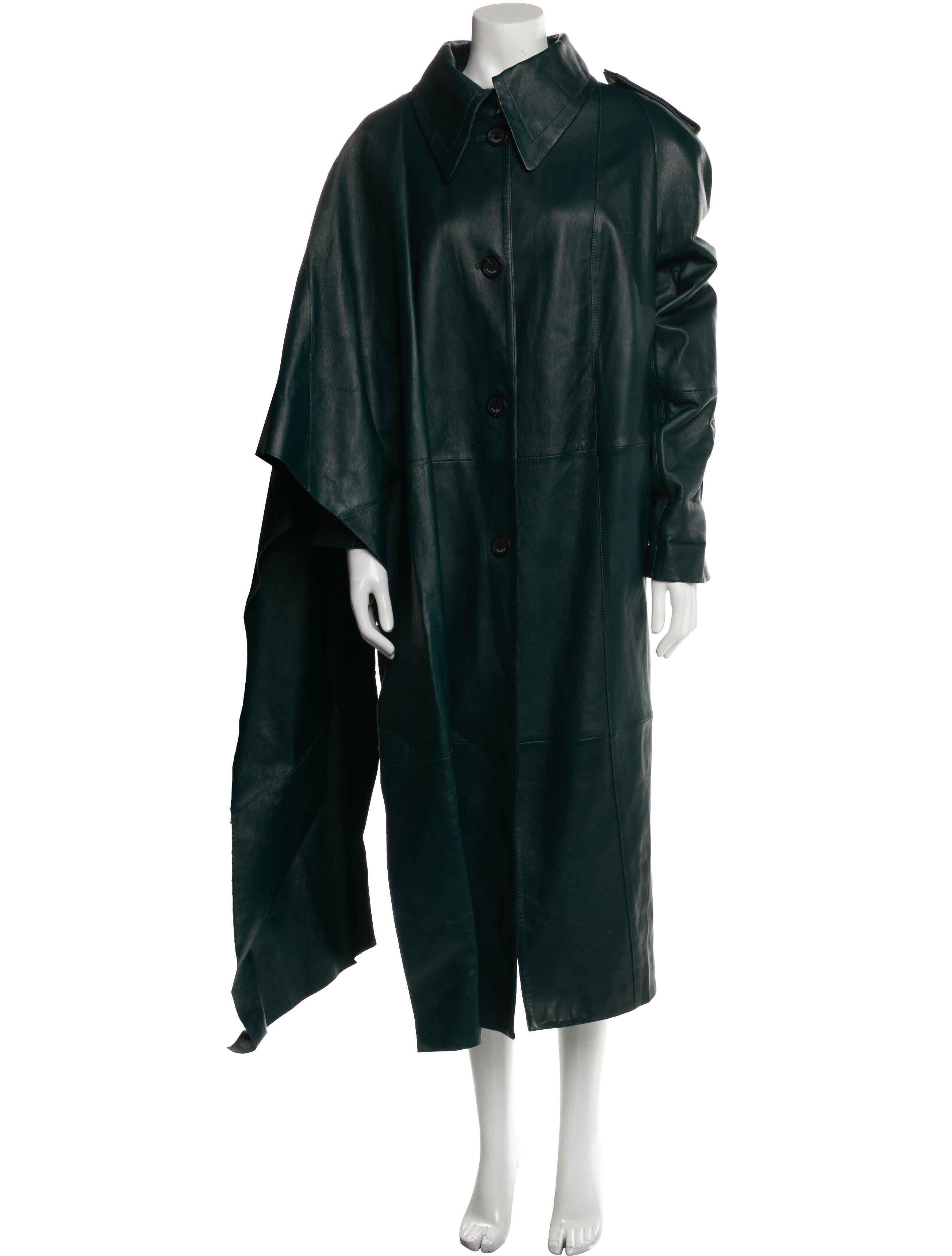Mugler Leather Coat