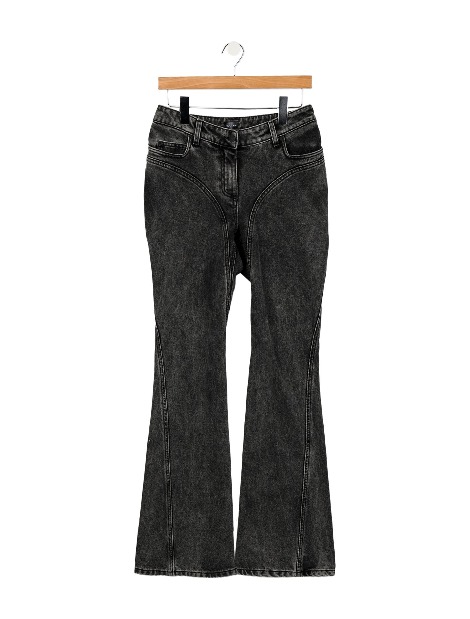 Mugler Mid-Rise Flared Jeans