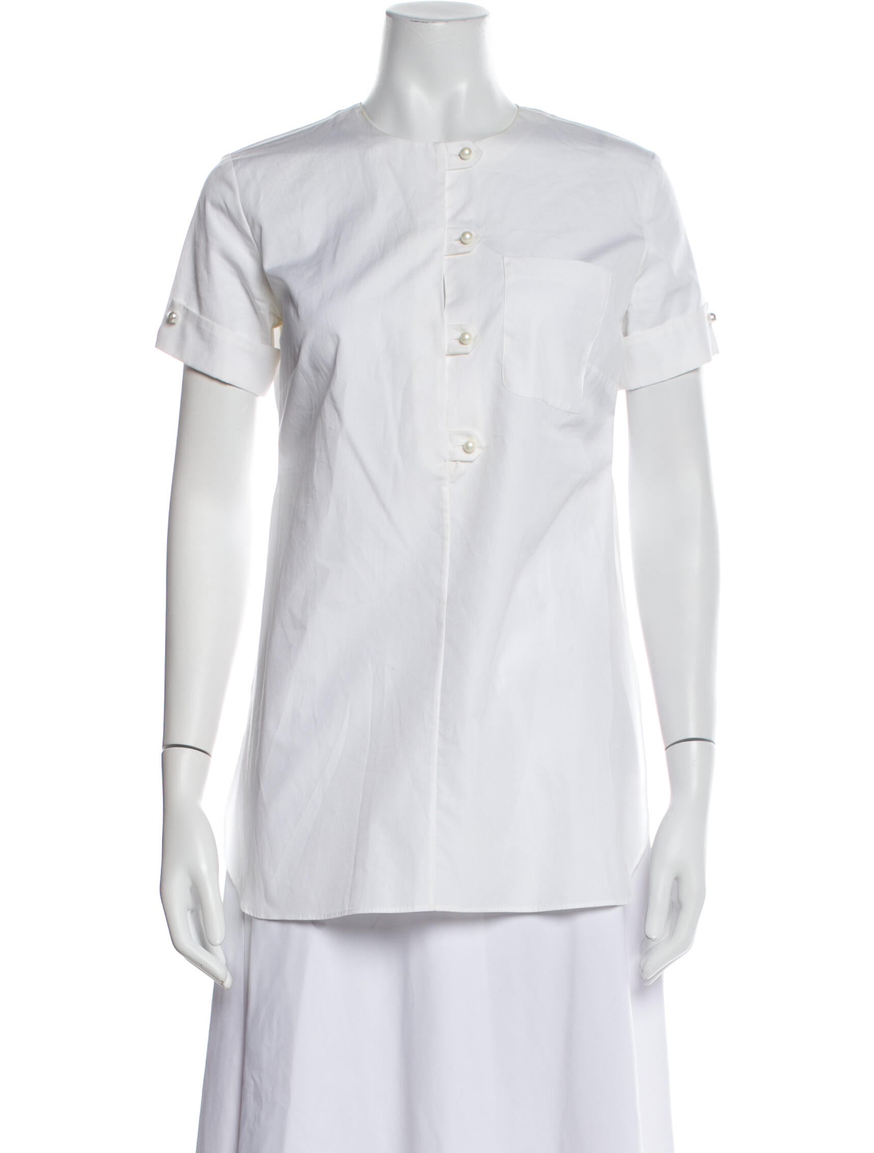 Mugler Crew Neck Mini Dress