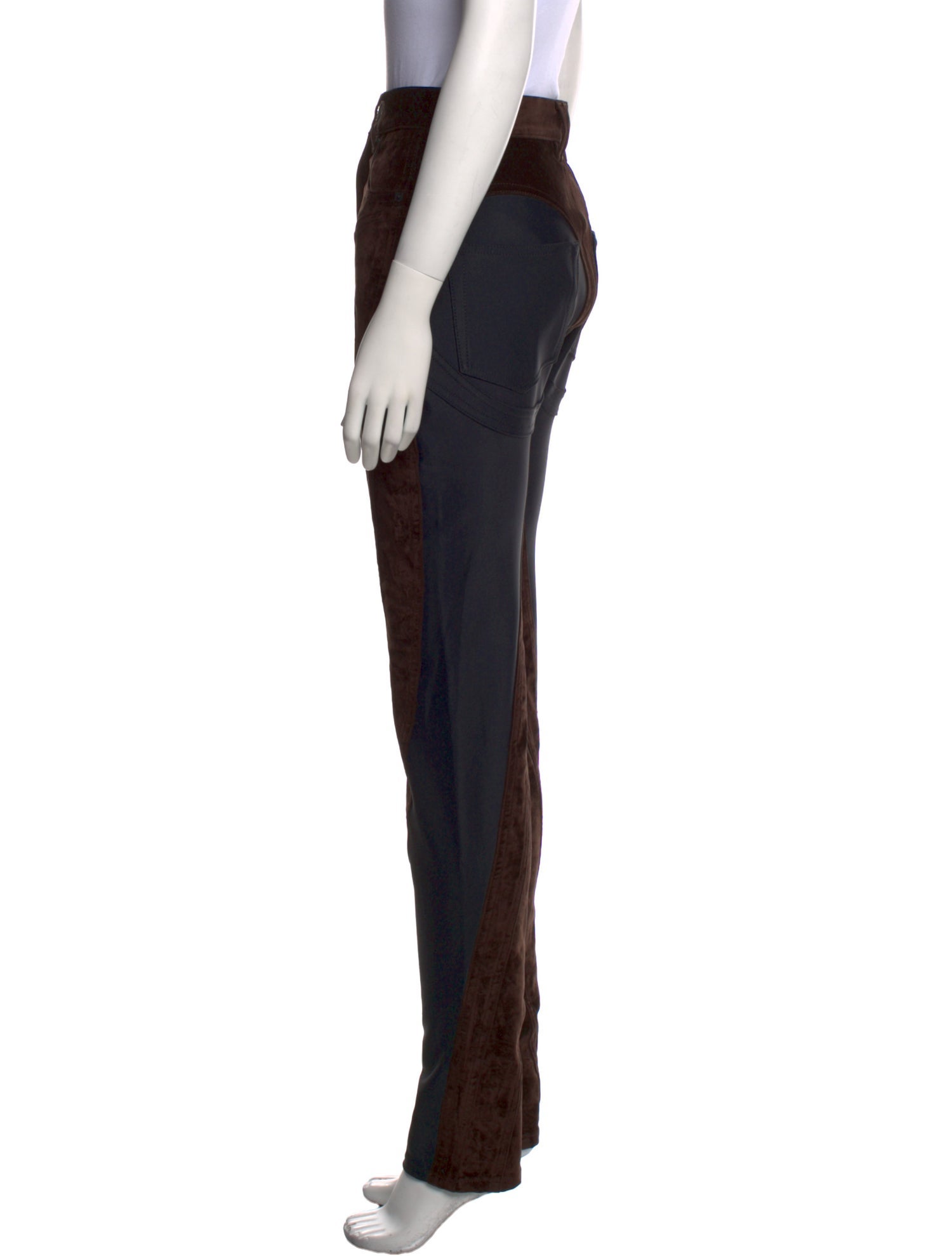 Mugler Velvet Skinny Leg Pants