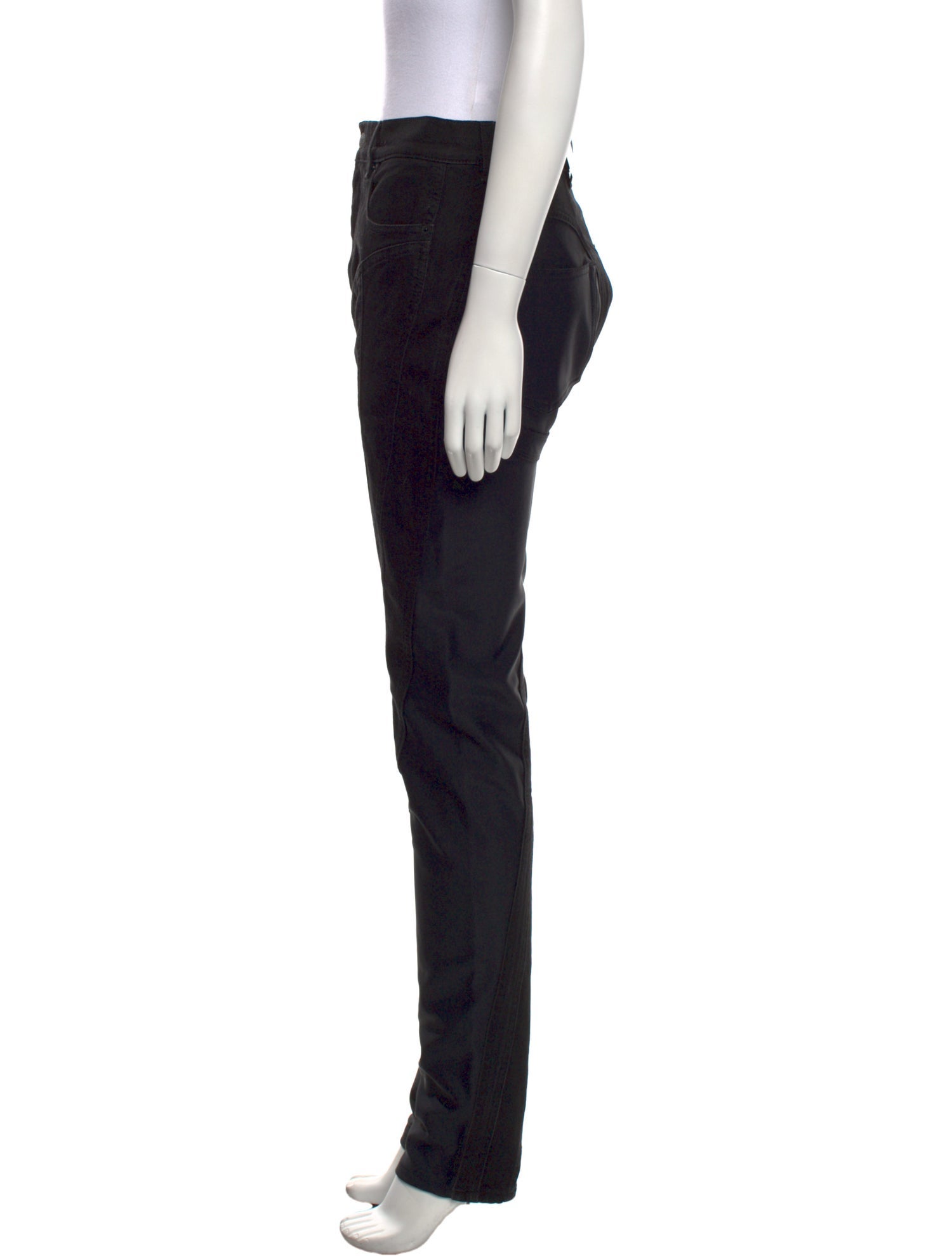 Mugler High-Rise Straight Leg Jeans