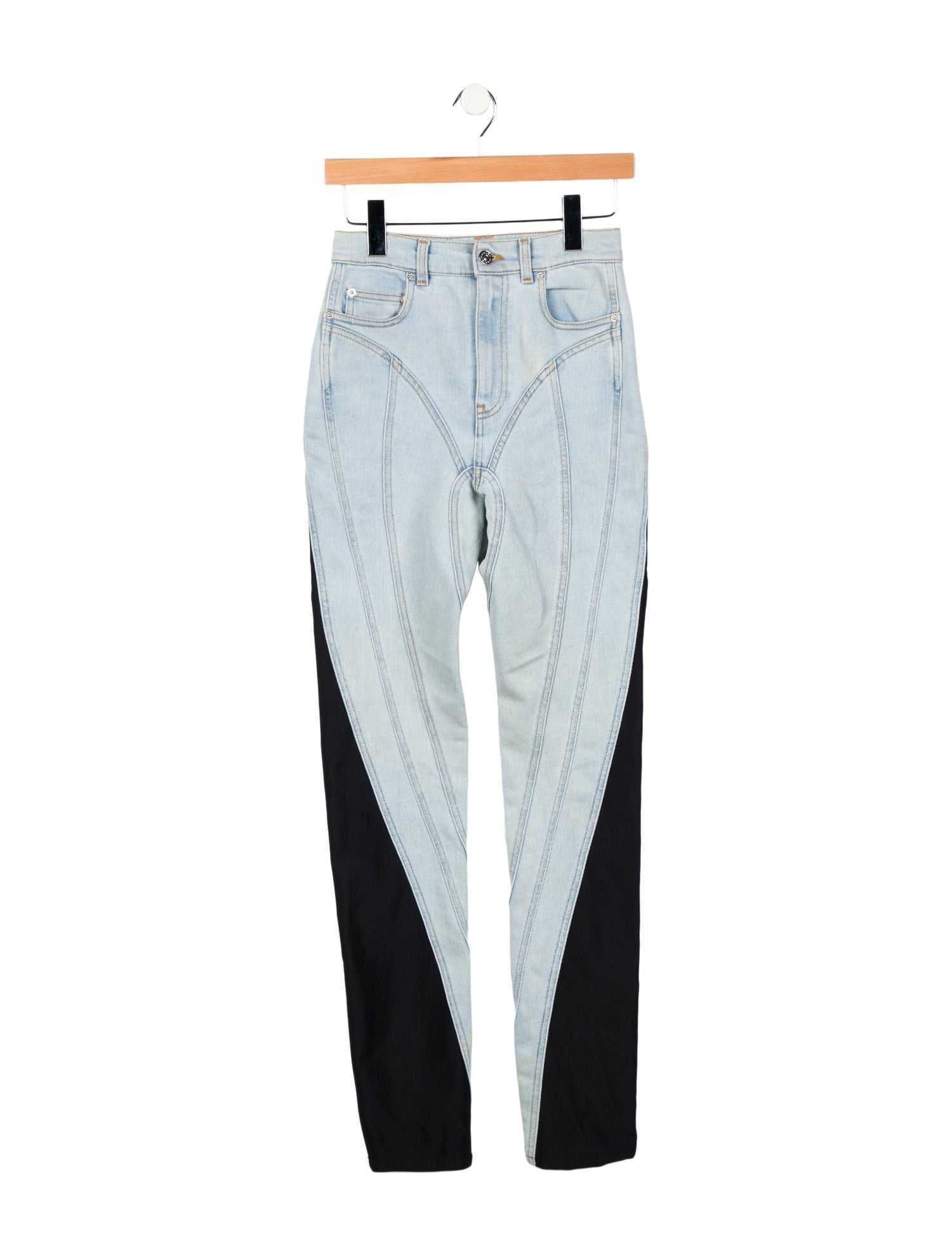 Mugler Mid-Rise Skinny Leg Jeans