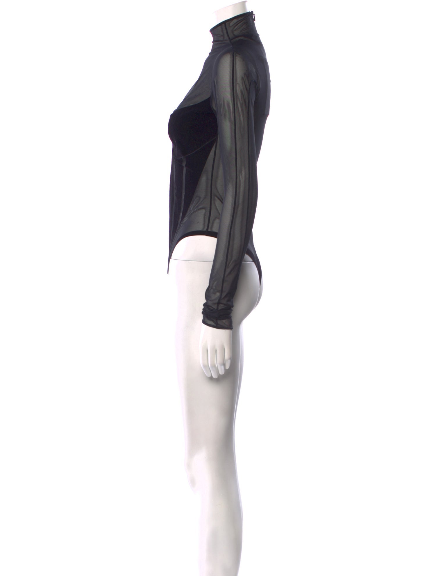 Mugler Turtleneck Long Sleeve Bodysuit w/ Tags