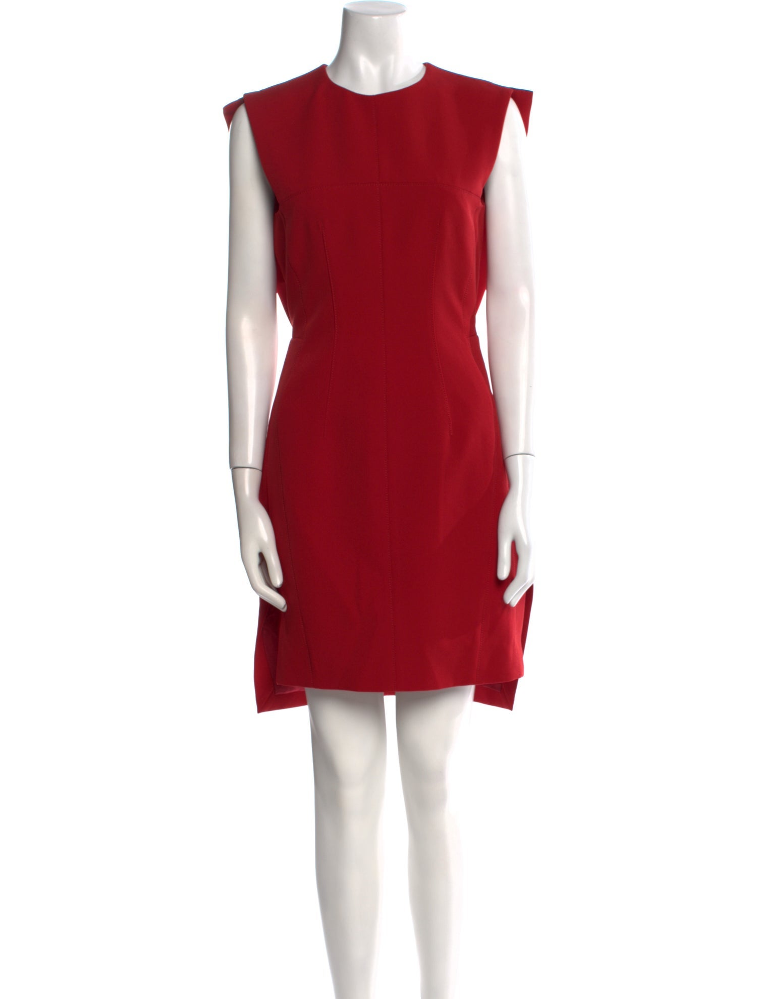 Mugler Crew Neck Mini Dress