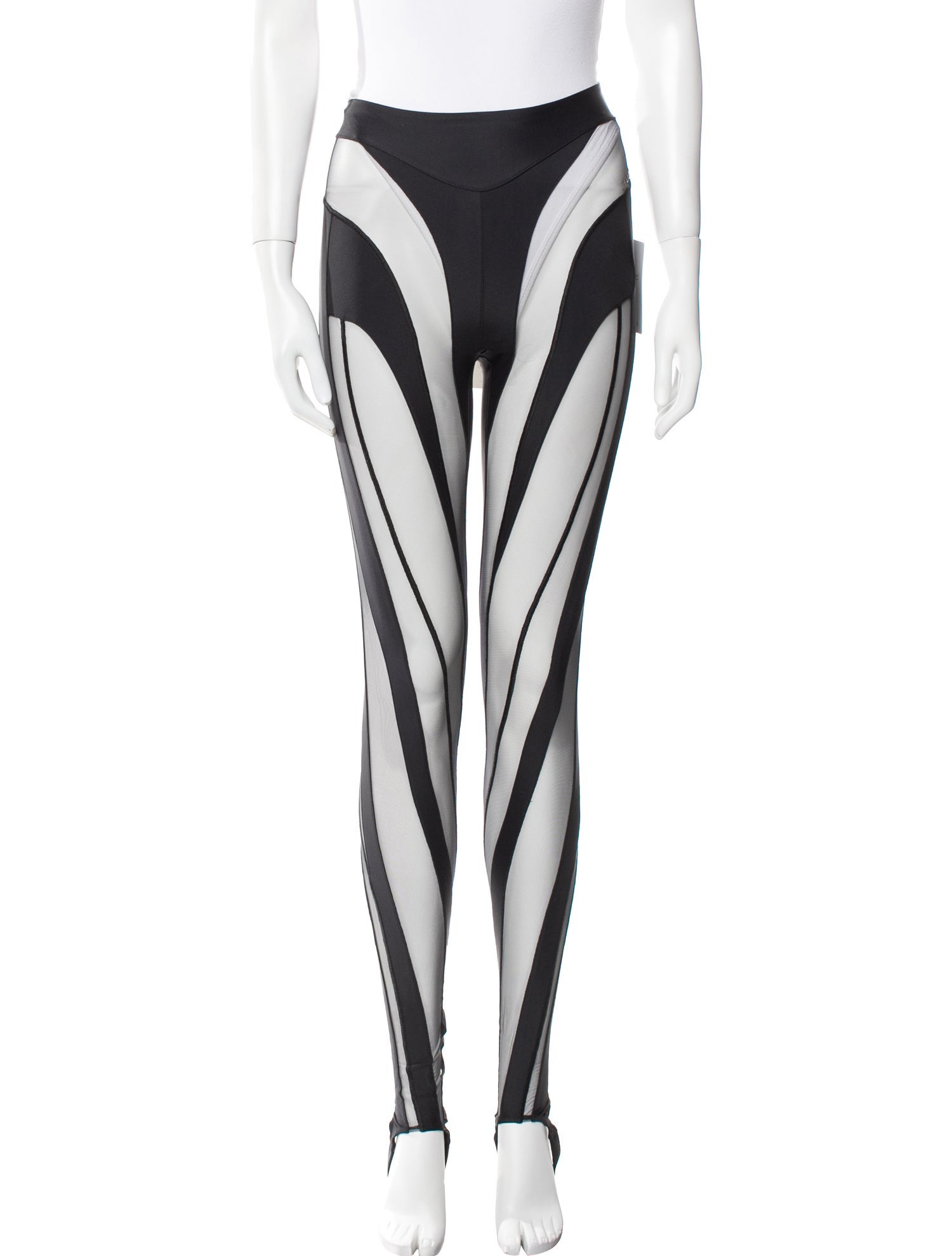 Mugler Striped Skinny Leg Pants w/ Tags
