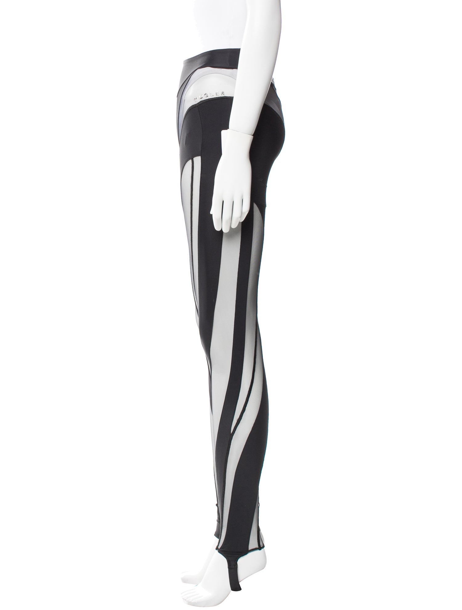 Mugler Striped Skinny Leg Pants w/ Tags