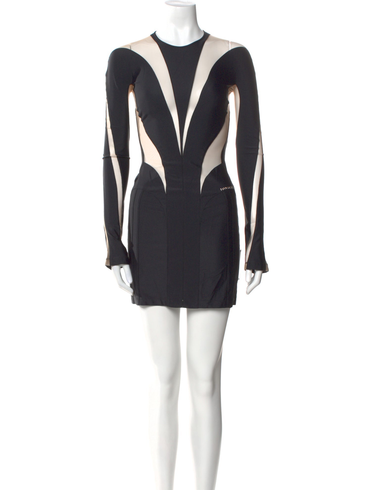 Mugler V-Neck Mini Dress w/ Tags