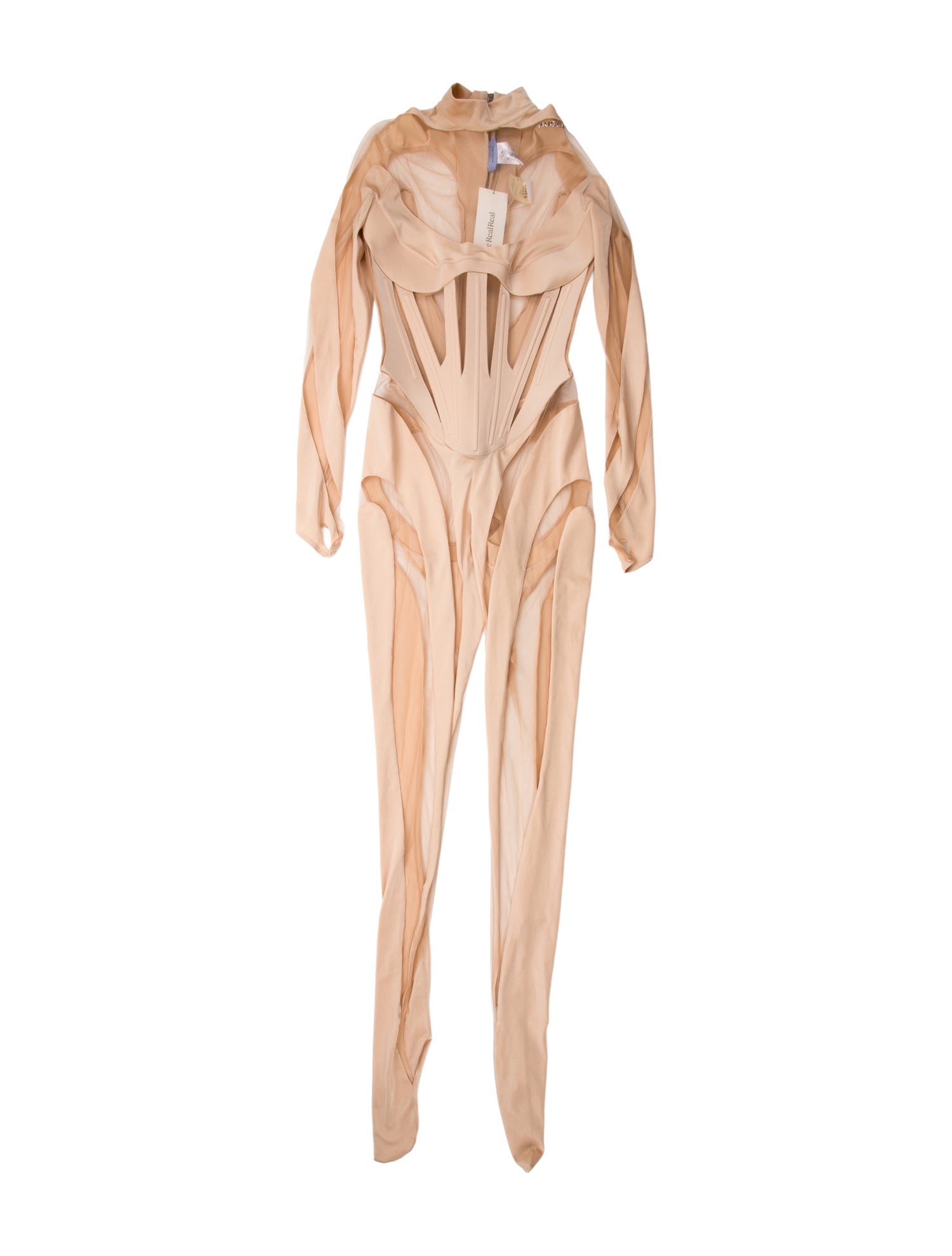 Mugler V-Neck Jumpsuit