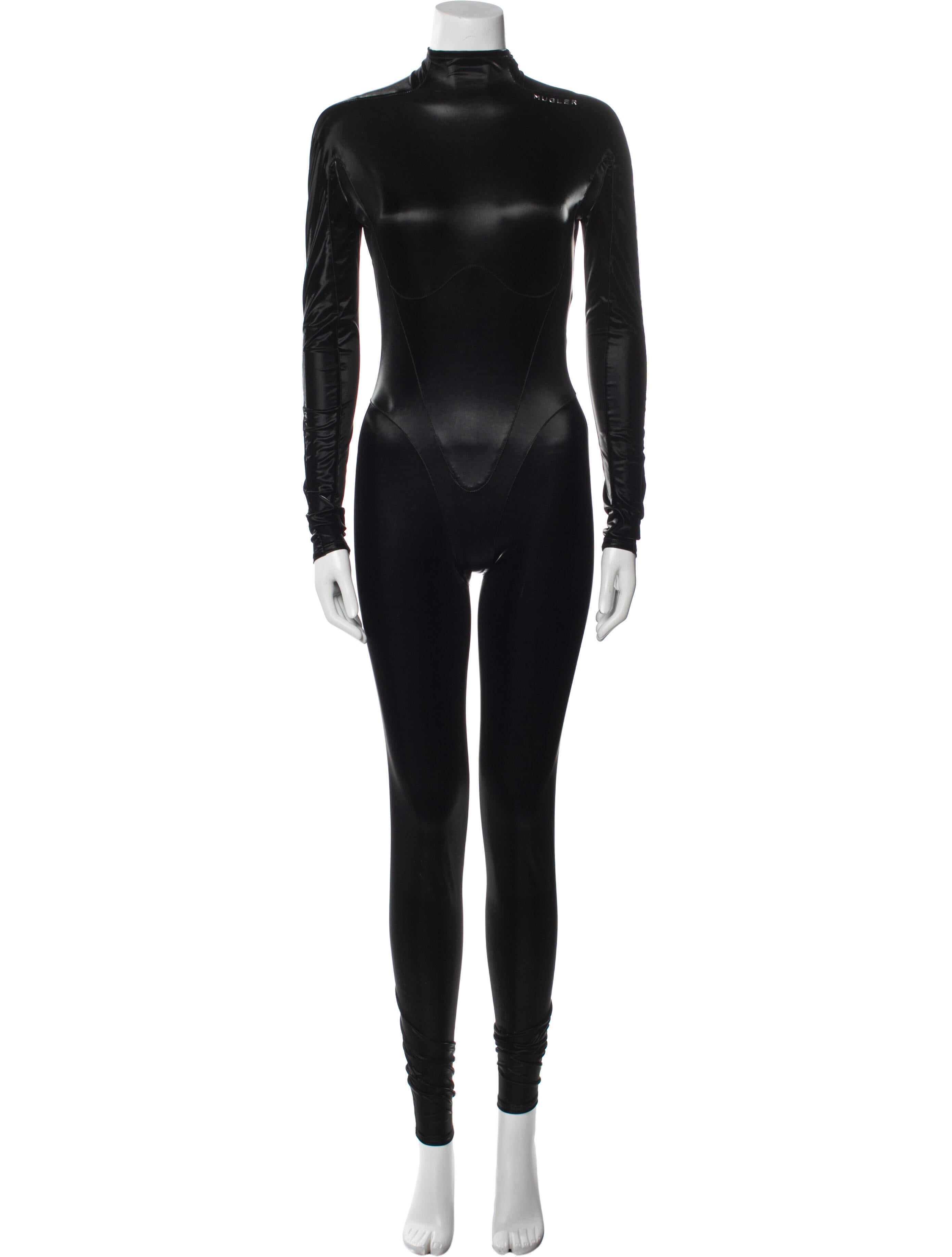 Mugler Mock Neck Jumpsuit