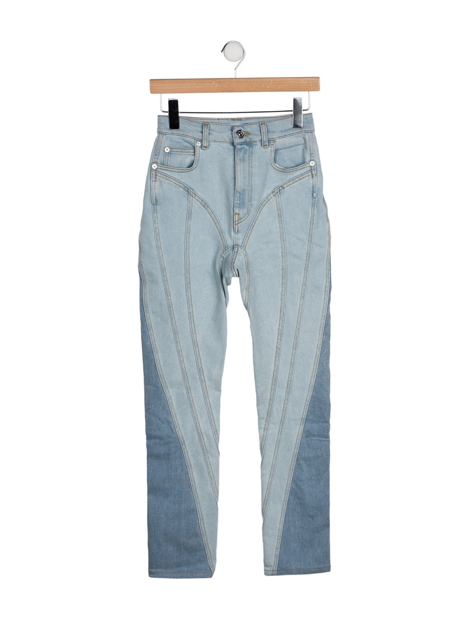 Mugler Mid-Rise Skinny Leg Jeans