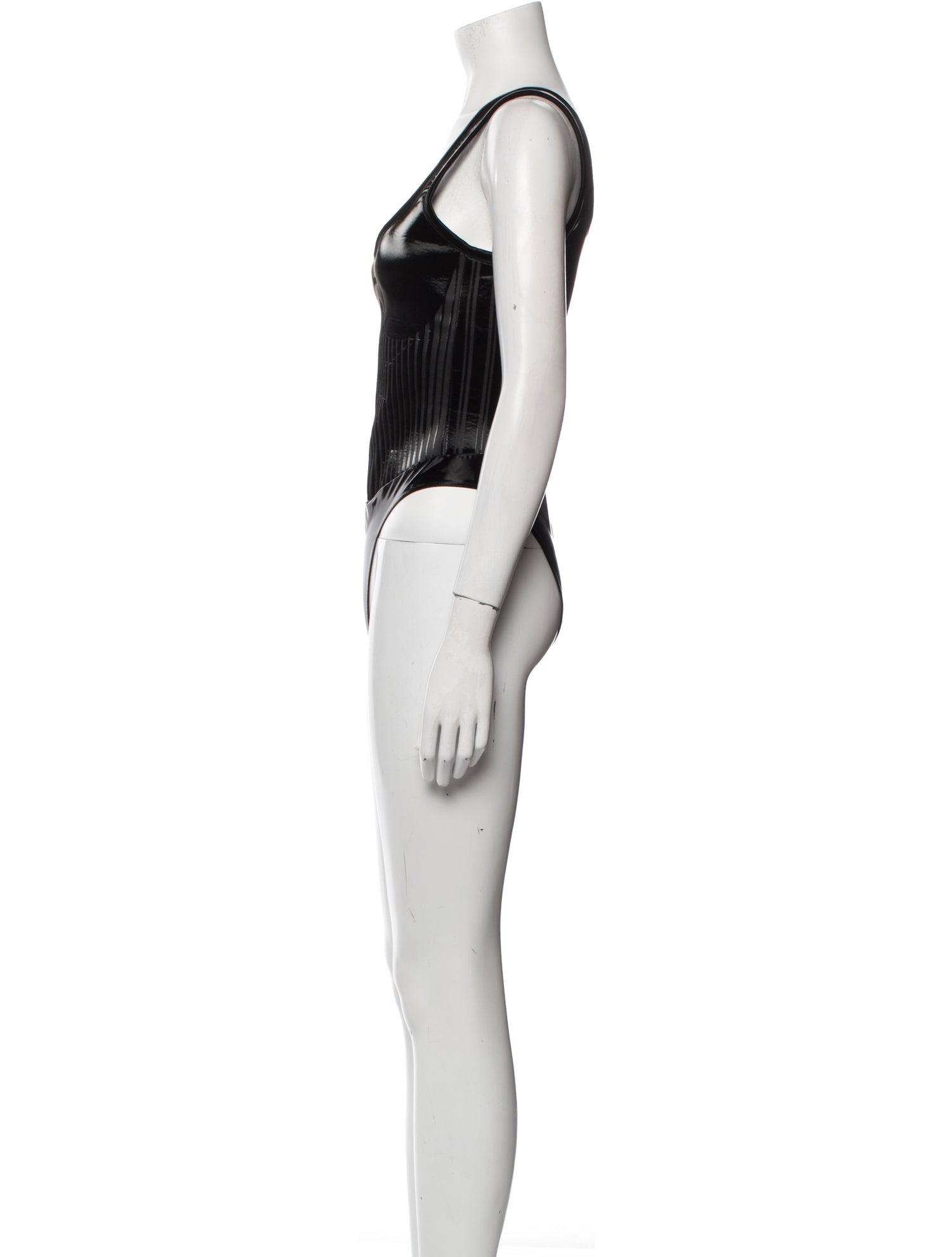 Mugler Scoop Neck Sleeveless Bodysuit