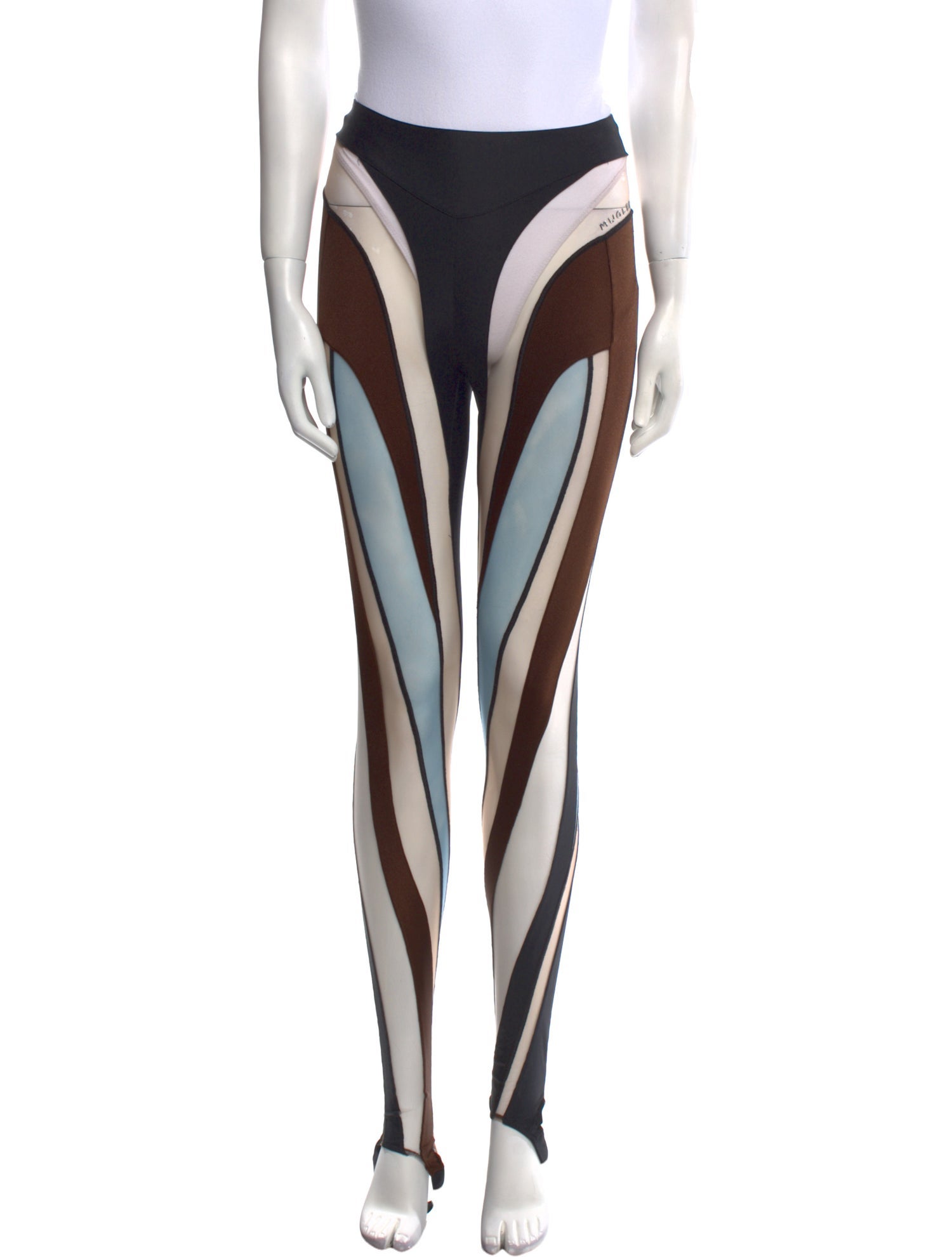 Mugler Printed Skinny Leg Pants