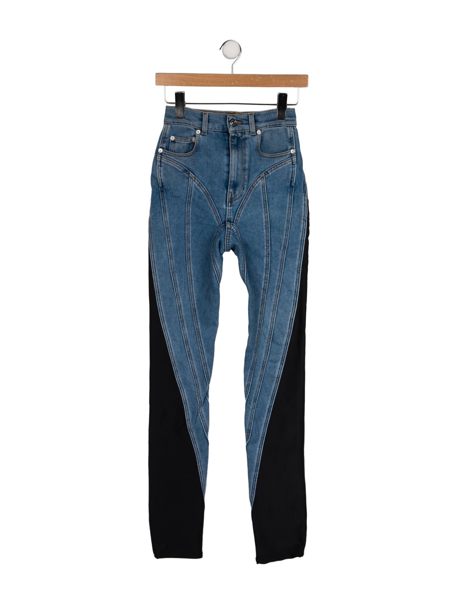 Mugler Mid-Rise Skinny Leg Jeans