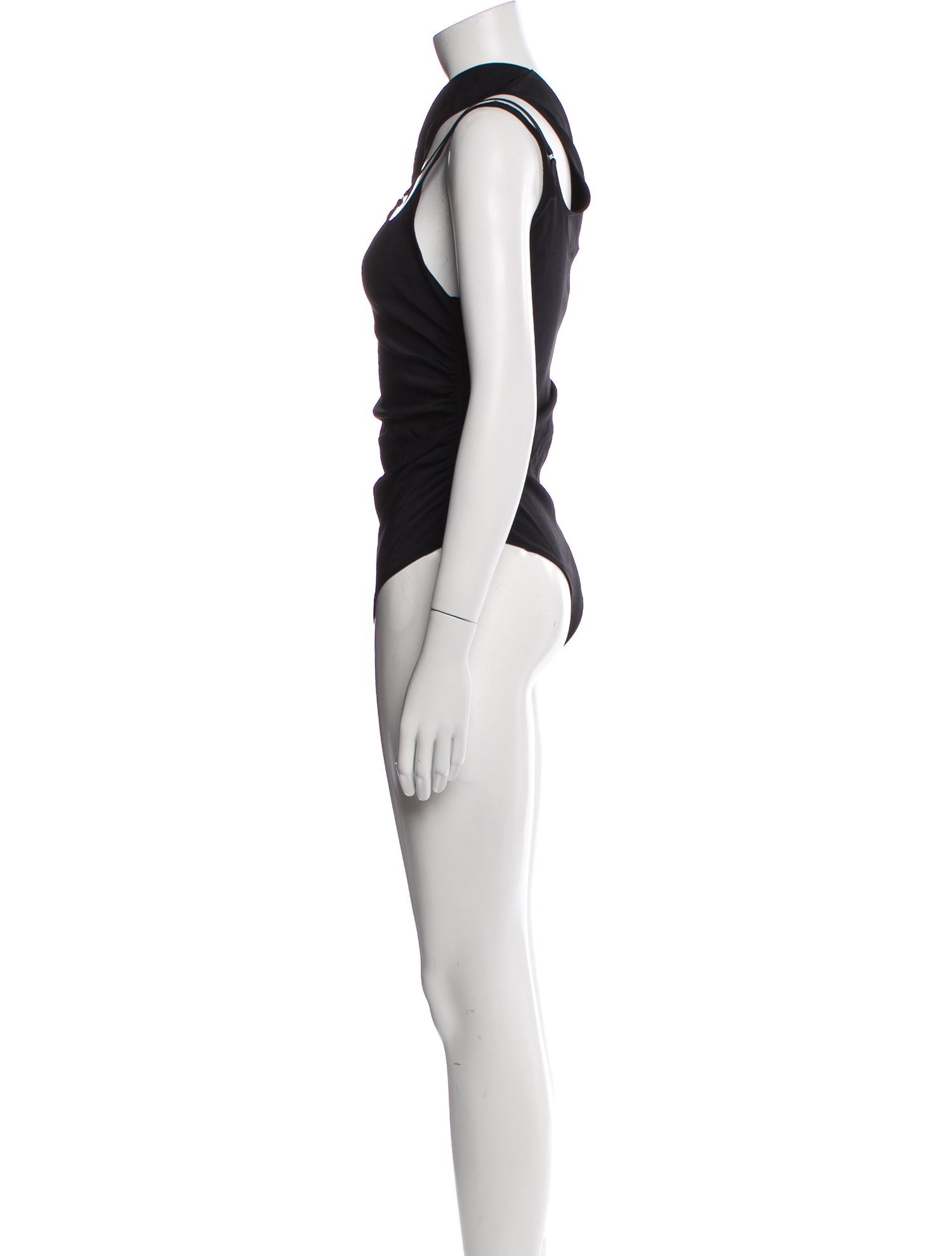 Mugler One-Shoulder Sleeveless Bodysuit w/ Tags