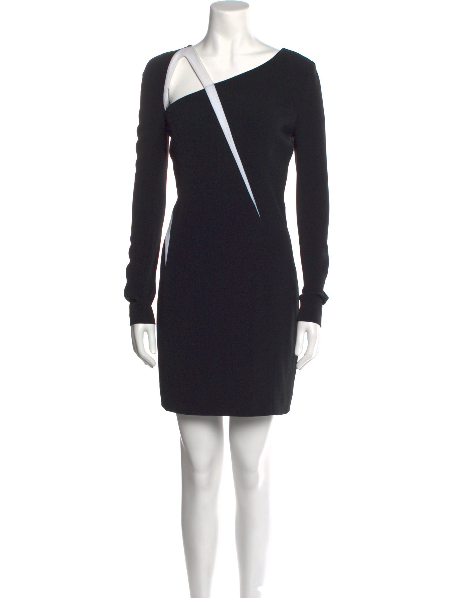 Mugler V-Neck Mini Dress