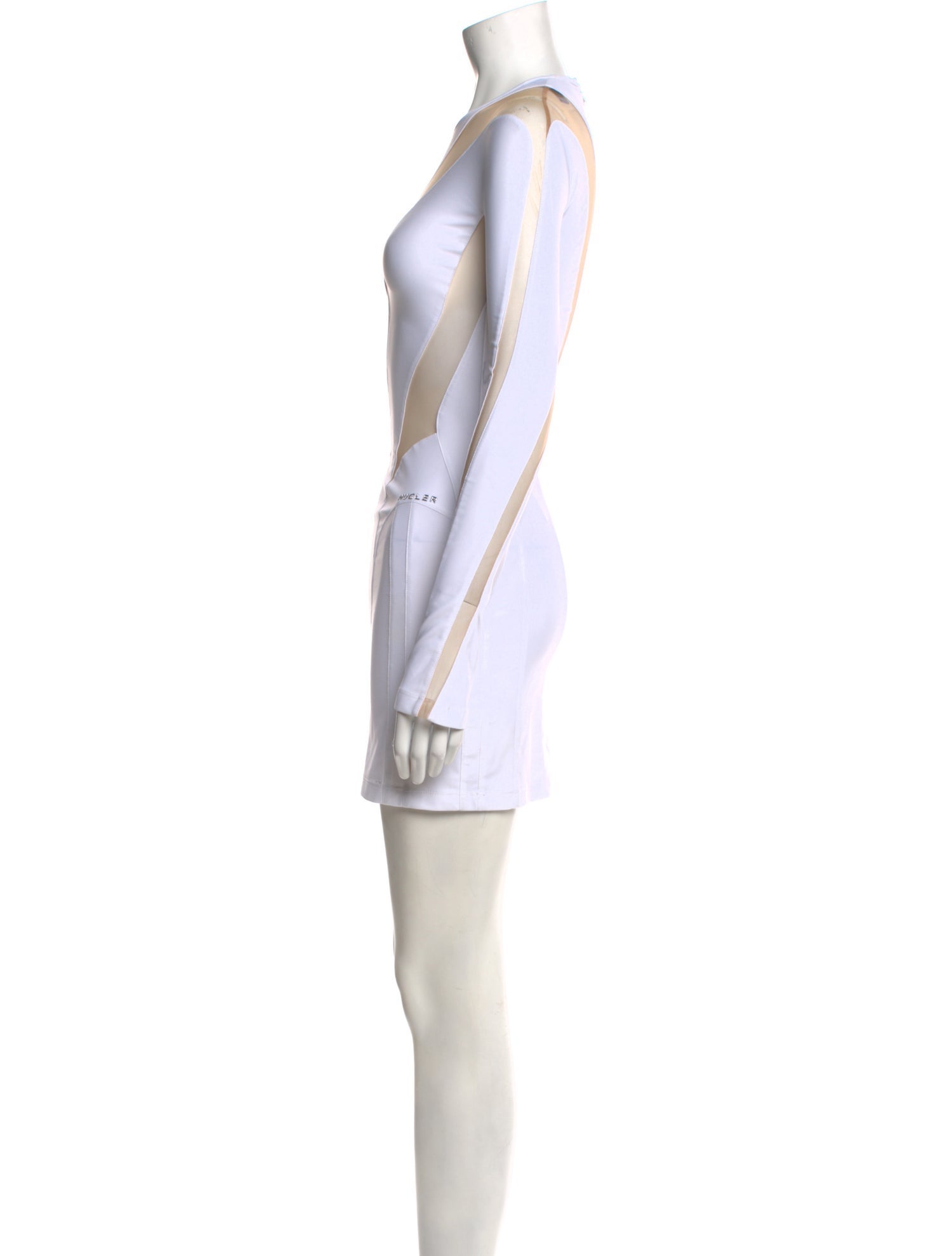 Mugler V-Neck Mini Dress