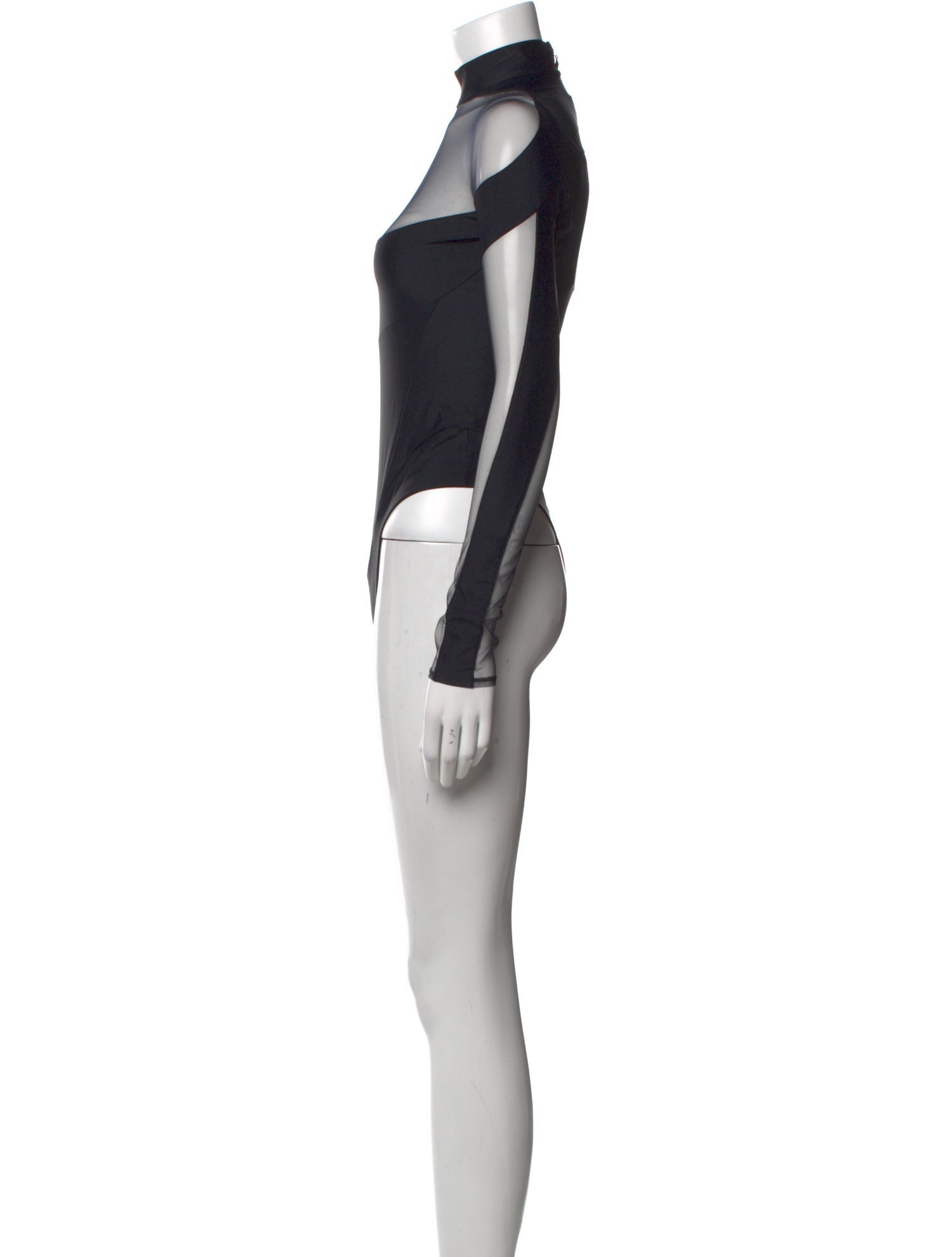 Mugler Turtleneck Long Sleeve Bodysuit
