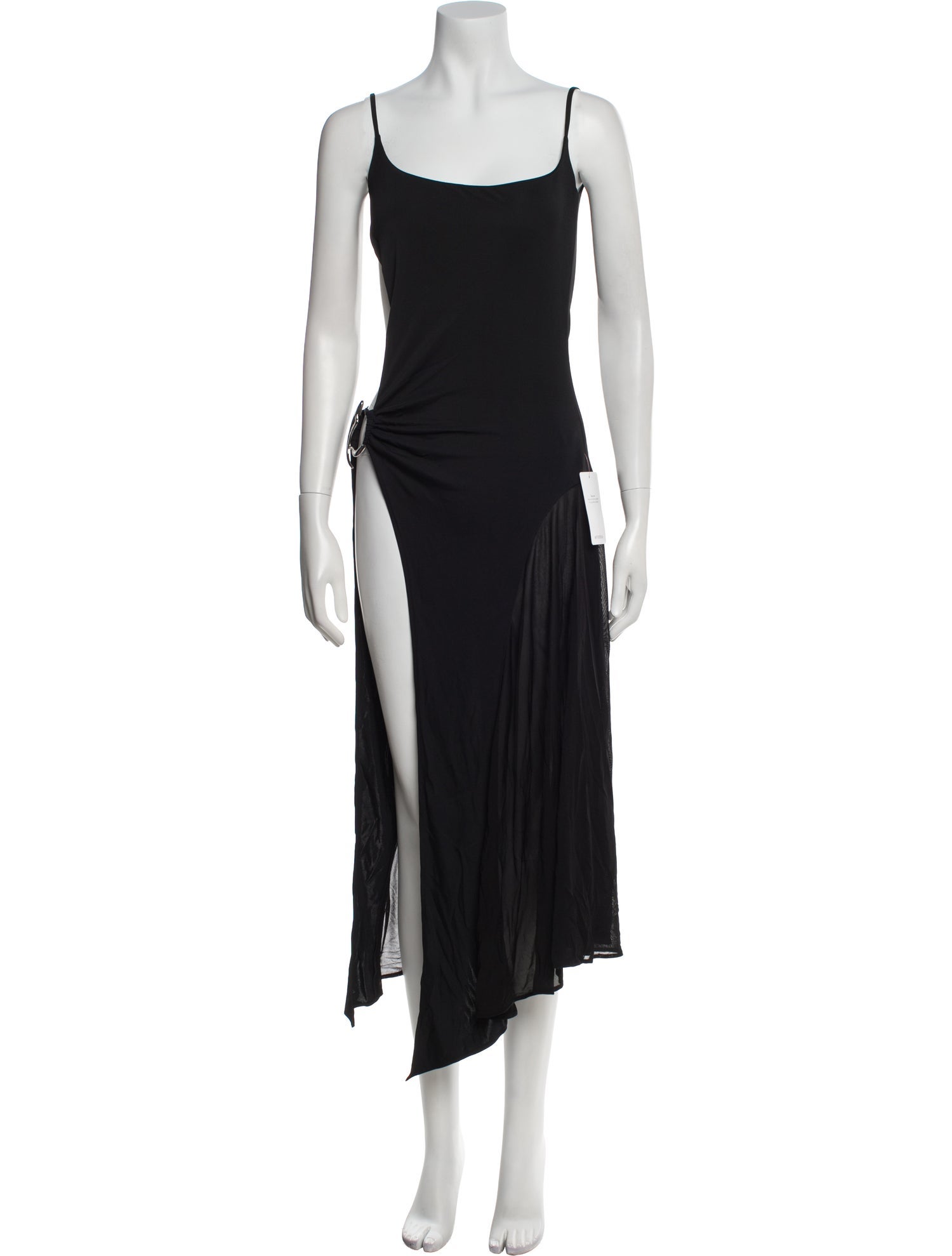 Mugler Square Neckline Long Dress