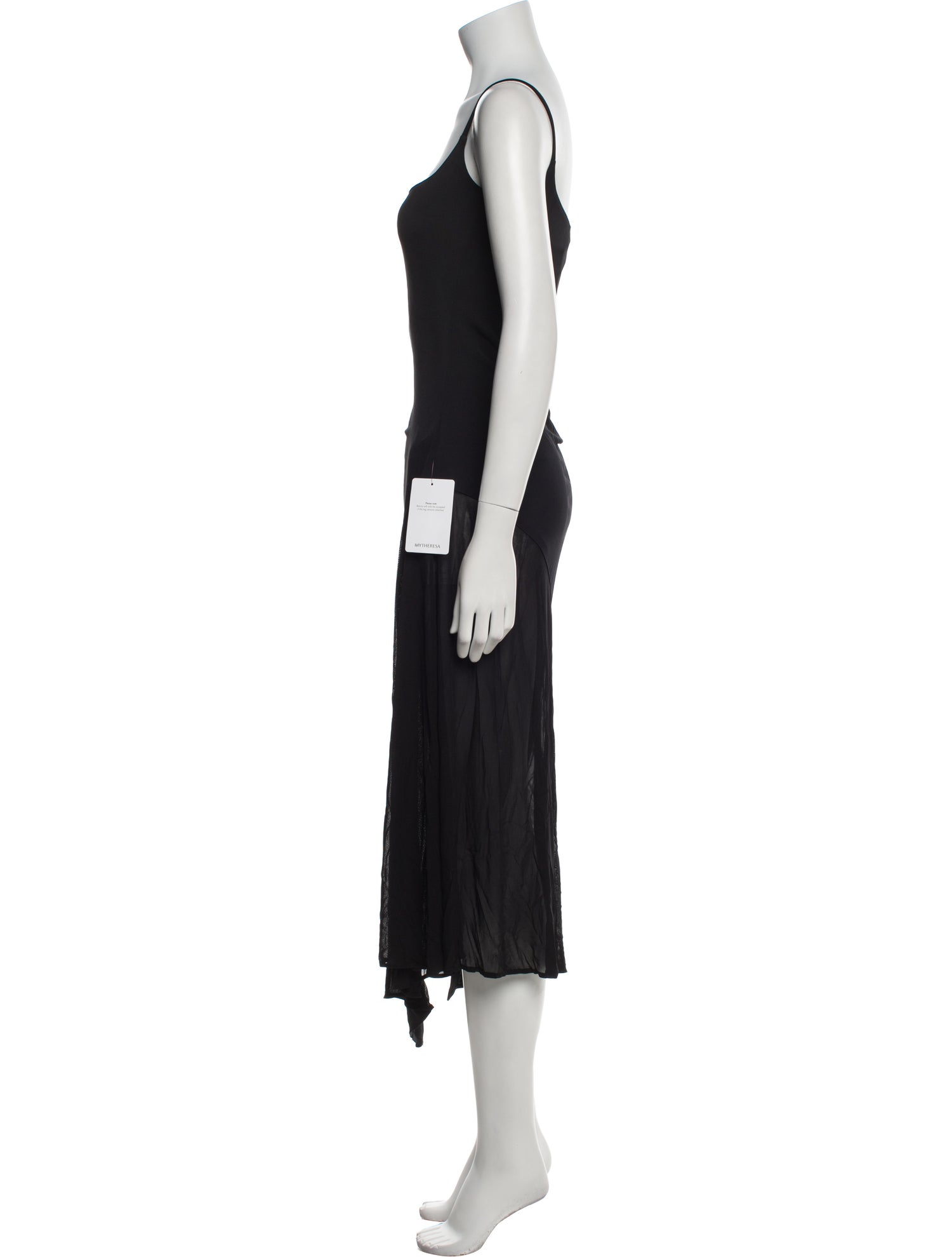 Mugler Square Neckline Long Dress