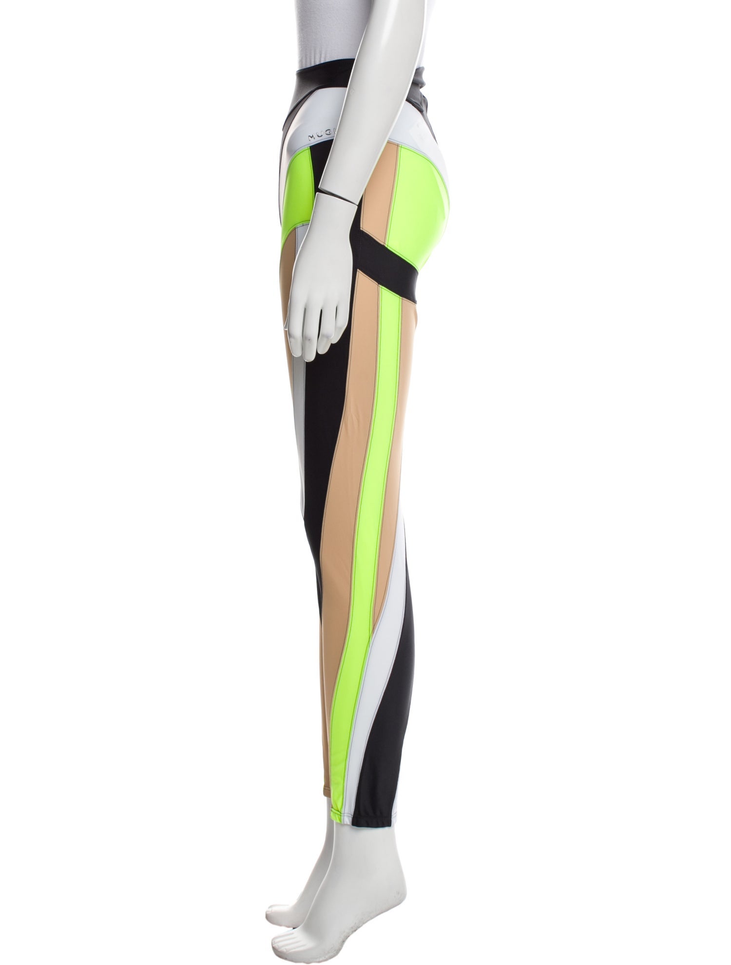 Mugler Striped Skinny Leg Pants