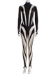 Mugler V-Neck Jumpsuit