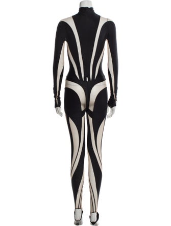Mugler V-Neck Jumpsuit