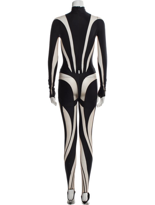 Mugler V-Neck Jumpsuit