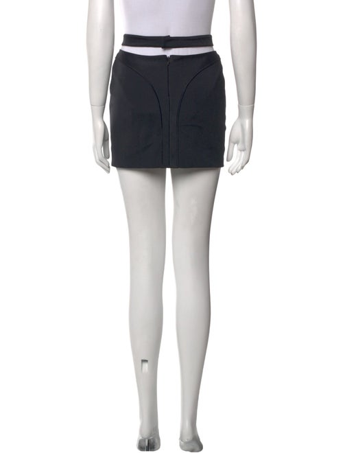 Mugler Wool Mini Skirt