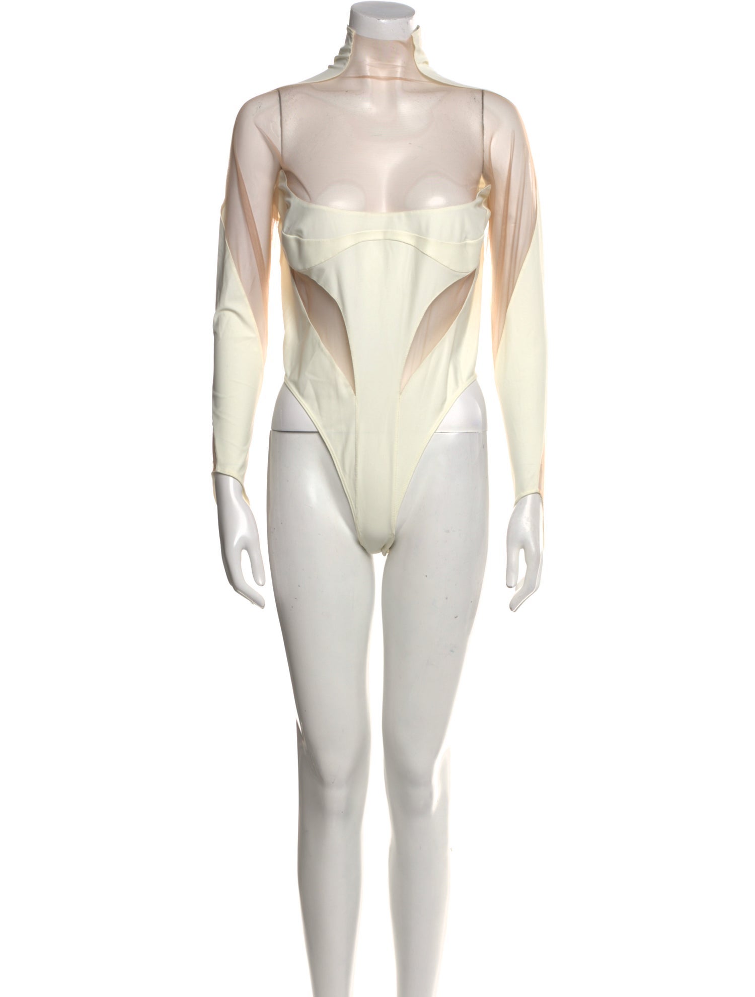 Mugler Turtleneck Long Sleeve Bodysuit