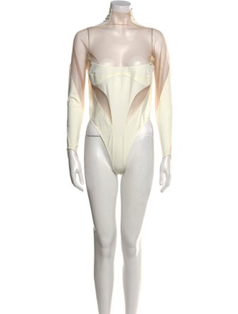 Mugler Turtleneck Long Sleeve Bodysuit