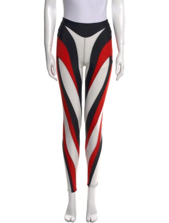 Mugler Striped Skinny Leg Pants