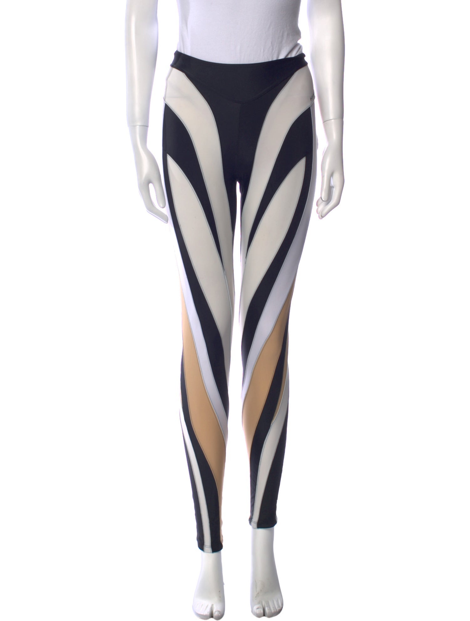 Mugler Striped Skinny Leg Pants