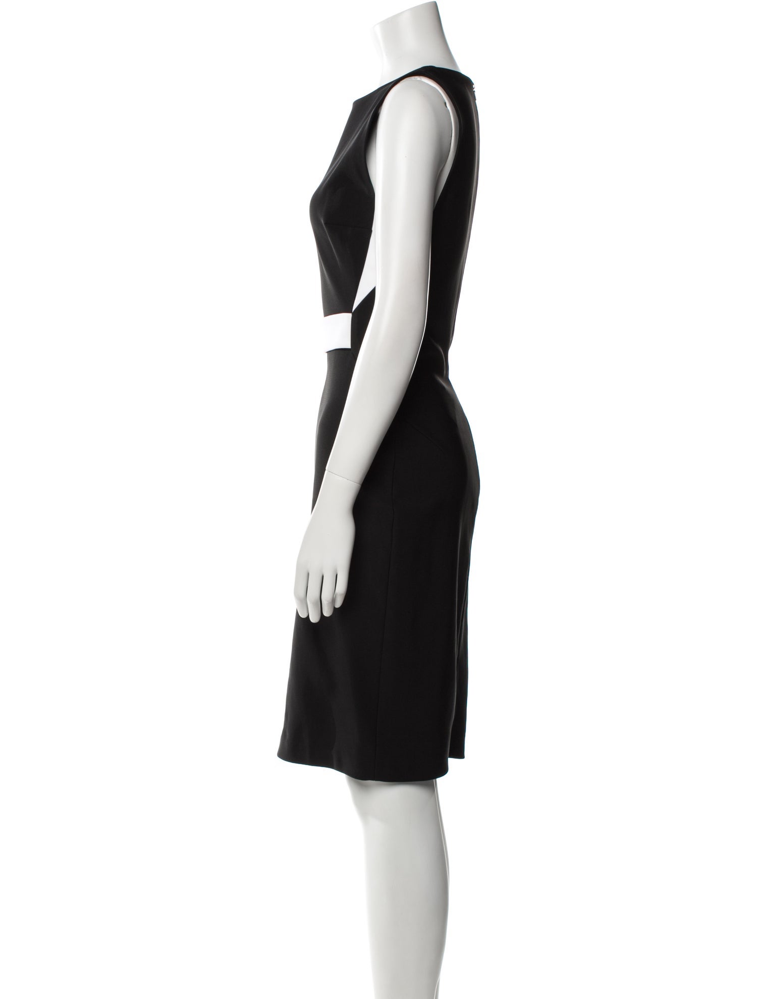Mugler Bateau Neckline Knee-Length Dress