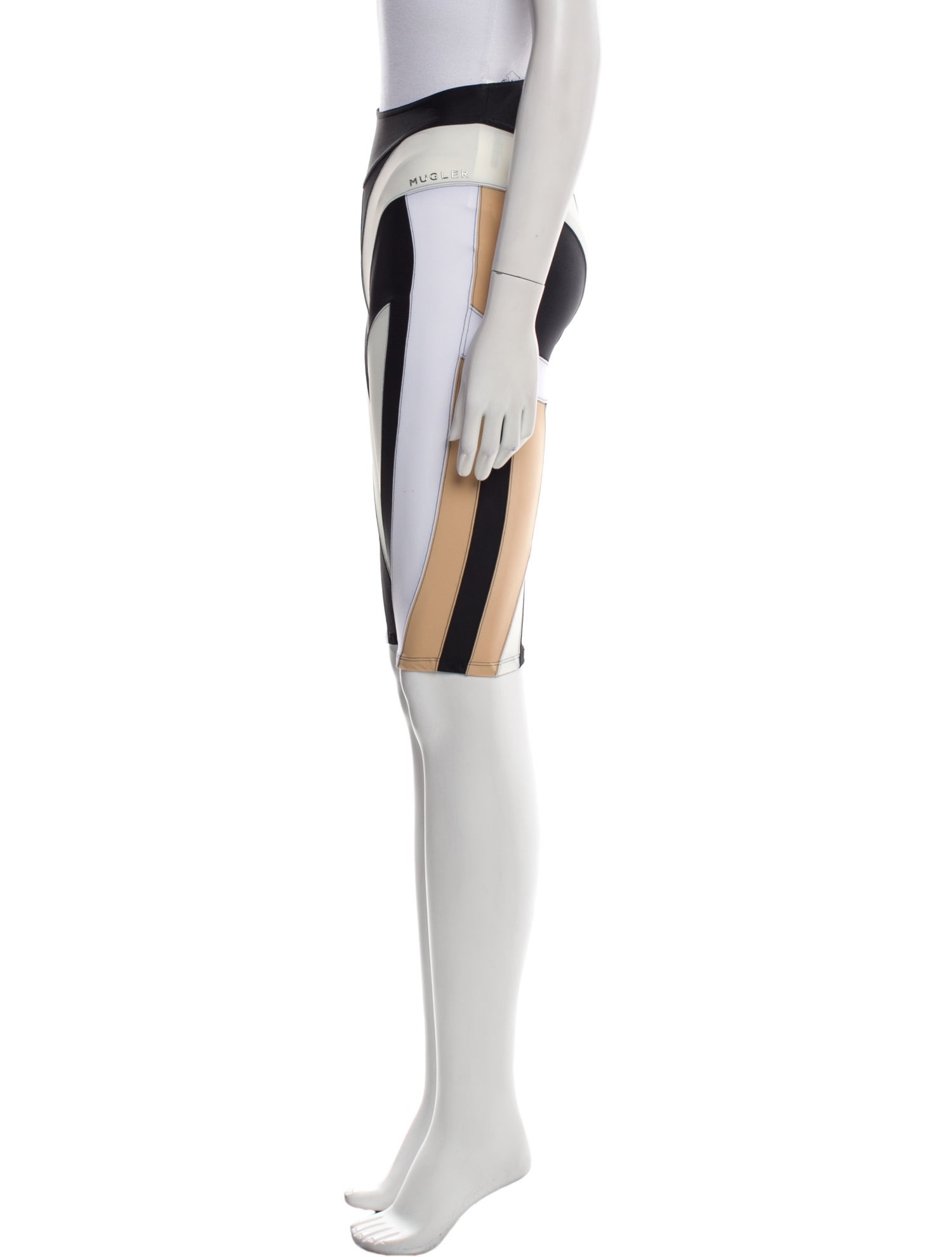 Mugler Striped Straight Leg Pants