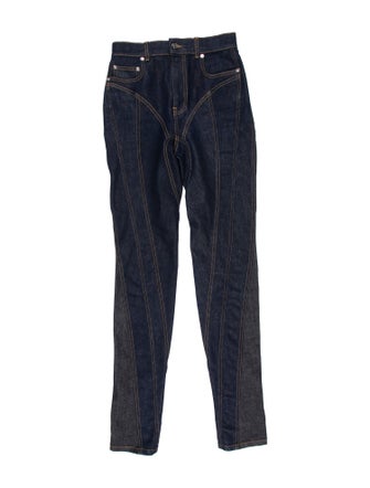 Mugler High-Rise Skinny Leg Jeans