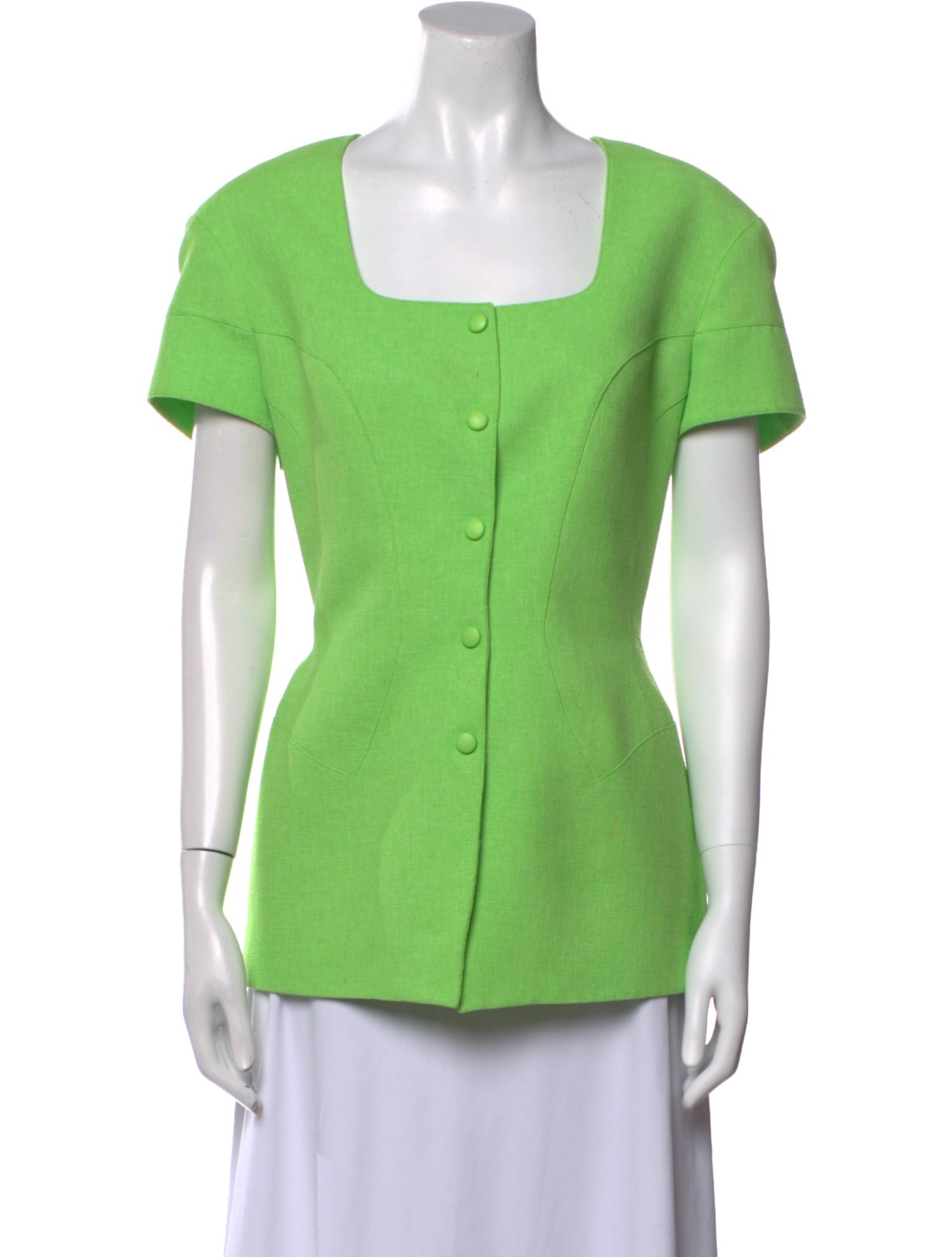 Mugler Vintage Square Neckline Top