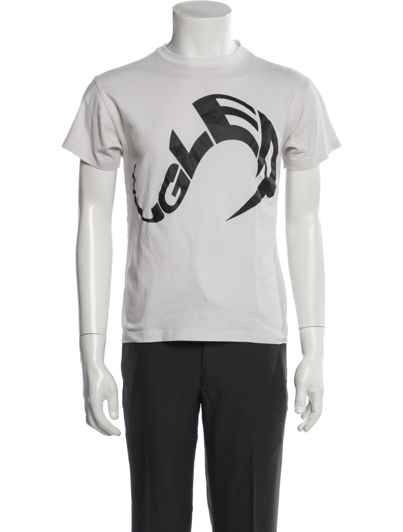 Mugler Graphic Print Crew Neck T-Shirt