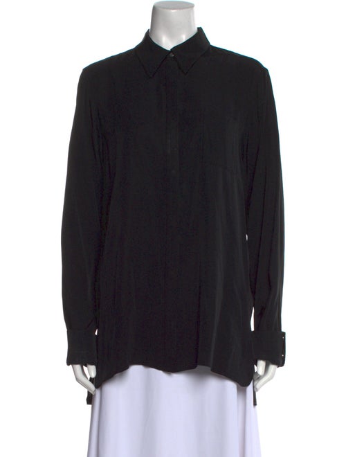Mugler Long Sleeve Button-Up Top