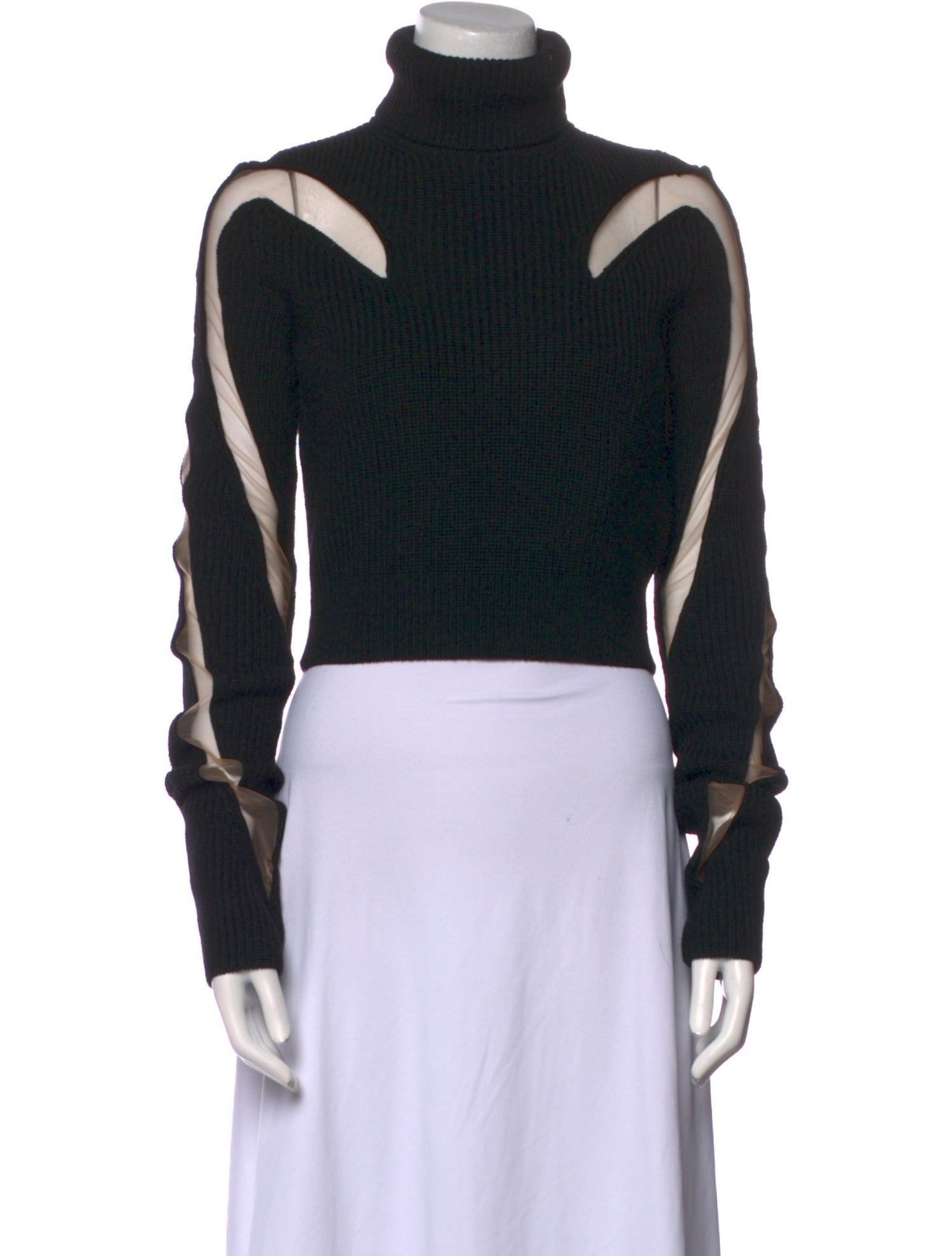 Mugler Wool Printed Sweater w/ Tags